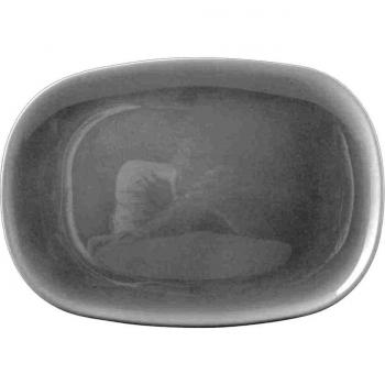 H&H Premiere Plato Barbeque, Ovalado, Vidrio, Blanco, 34 x 24 x 2 cm