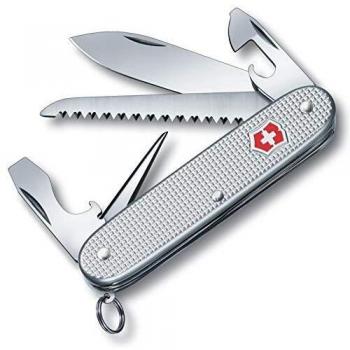 Victorinox Farmer Alox, 93 Alox, 93 mm, Diseño Acanalado color Plata