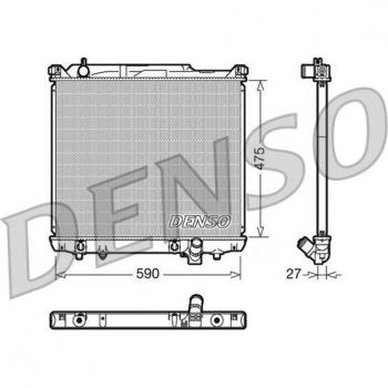 Radiador de Refrigeración del Motor DENSO DRM47020 - Alta Eficiencia y Durabilidad