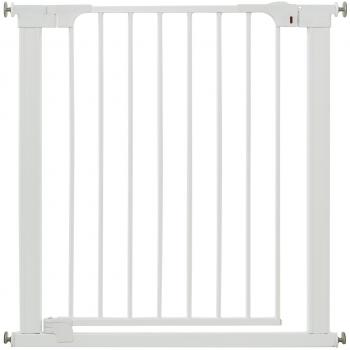 Barrera de puerta con cierre automático Babydan Blanca