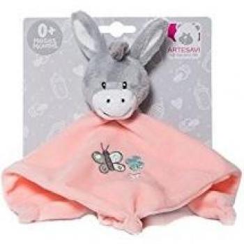 Dou Dou sonajero Burrito 26cm - Colores - Rosa