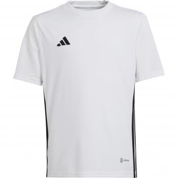 Camiseta de fútbol adidas Tabela 23 infantil, modelo H44534, color blanco y negro, para niños