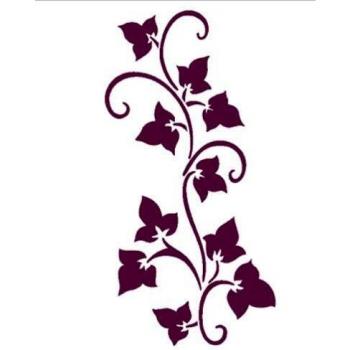 Dayka Trade Plantilla de Stencil con Motivo de Enredadera, Multicolor, Taglia unica