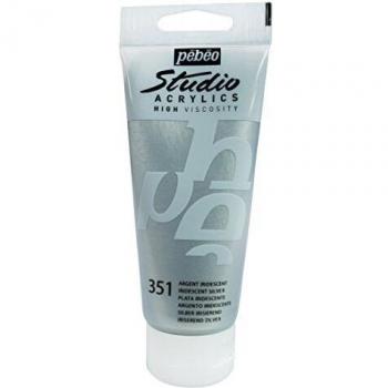 Pébéo Pintura acrílica metalizada - Plata - 100 ml