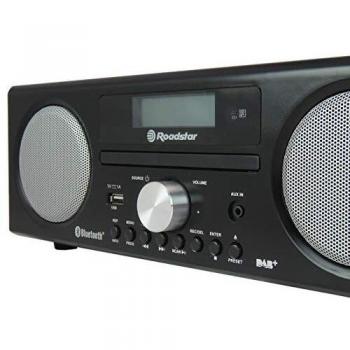 Roadstar HRA-9D+BT Microcadena Bluetooth, CD, USB, FM Radio, DAB+, AUX, Mando a Distancia, 240 W, Negro