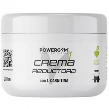 Crema Reductora Powergym 200 ml - Combate la Grasa de las Zonas más difíciles – Fórmula con L-Carnitina – Mayor efecto QUEMAGRASAS – Combate la celulitis + Reafirma