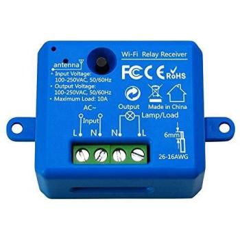 LoraTap Interruptor WiFi Inteligente Módulo de Interruptor Inalámbrico Temporizador Control Remoto por App iOS o Android, Compatible con Alexa Echo y Google Home, 10A/2500W