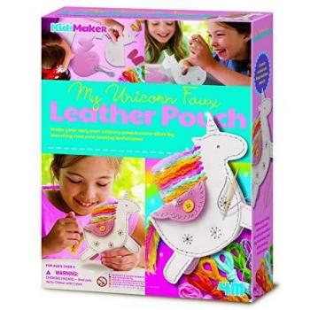 4M My Unicorn Faux Leather Pouch KidzMaker-Funda de Piel sintética con diseño de Unicornio, Multicolor