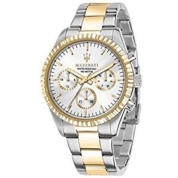 Maserati Reloj para Hombre, Colección Competizione, en Acero Inoxidable, PVD Oro, con Correa de Acero Inoxidable - R8853100021