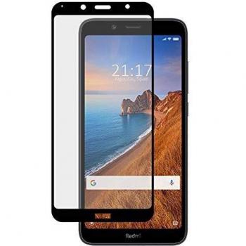 Todotumovil Protector de Pantalla Xiaomi Redmi 7A Color Negro Completo 3D Cristal Templado Vidrio Curvo