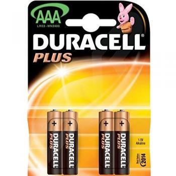 3 x 4pc Duracell ® Plus Potencia AAA LR03/MN2400