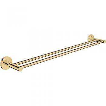 Toallero Doble Essentials de GROHE en Cool Sunrise - Almacenamiento Estilizado y Funcional