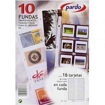 Pardo 212800 - Recambio tarjetero, 10 fundas