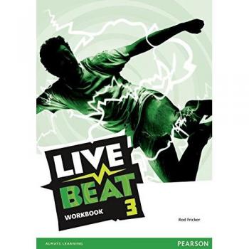 LIVE BEAT 3 WORKBOOK - Tapa blanda, incluye ejercicios prácticos, actividades interactivas, se utiliza para el aprendizaje de idiomas, diseñado para estudiantes de nivel intermedio