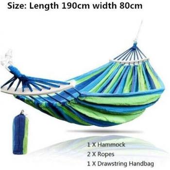 Hamaca Portátil Colgante de Interior y Exterior, Silla Hamaca de Viaje para Camping, Cama de Lona Gruesa