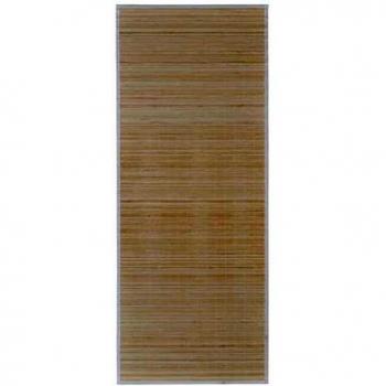 vidaXL Rectangular Natural Bamboo Rug 80 x 200 cm