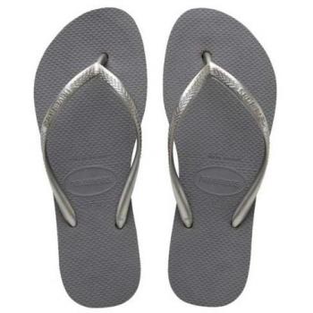 Chanclas Flatform Slim Gris para Mujer