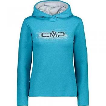CMP Sudadera con capucha para mujer, elástica, de forro polar