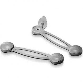 INOFIX 66508 Cierre Seguridad Multiuso Largo, Blanco, 36 x 163 x 13 Mm, 2 Unidades