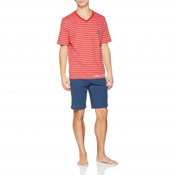 ATHENA Pijama, ((Rouge Rayures 8787), X-Large (Talla del Fabricante: 5) para Hombre