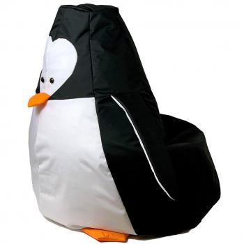 Bolso Puff Penguin Blanco y Negro L 105 x 80 cm