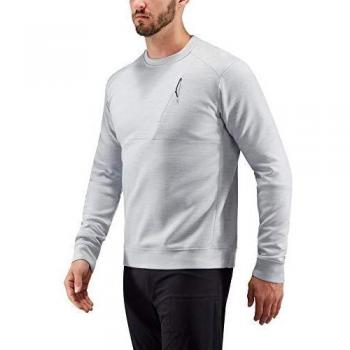 Haglöfs Gonäs Mid Crew Sudadera, Hombre, Stone Grey, M