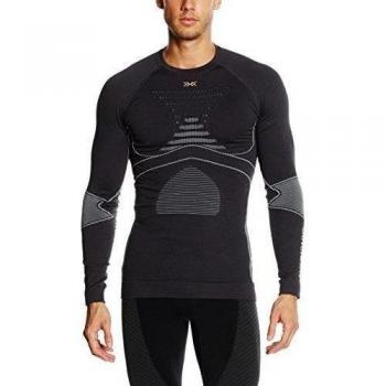 X-Bionic Man Acc Evo UW LG SL - Camiseta funcional, primavera/verano, hombre, color Varios colores - Charcoal/Pearl Grey, tamaño S/M
