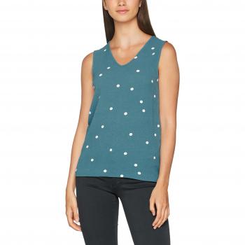 VERO MODA Vmbig Dot S/l Midi Top, Camiseta sin Mangas para Mujer, Azul