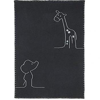 Manta de Tricot Reversible 75x100 cm Luna y Axel - Nattou
