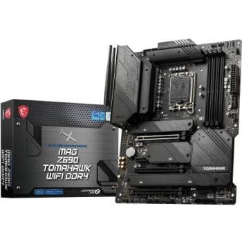 MSI MAG Z690 TOMAHAWK WIFI DDR4 Placa Base Gaming, ATX - Soporta Procesadores Intel Core 12th Gen, LGA 1700 - 16 Duet Rail VRM 70A, Memory Boost 5200MHz/OC, 1 x PCIe 5.0 x16, 3 x M.2 Gen4, Wi-Fi 6