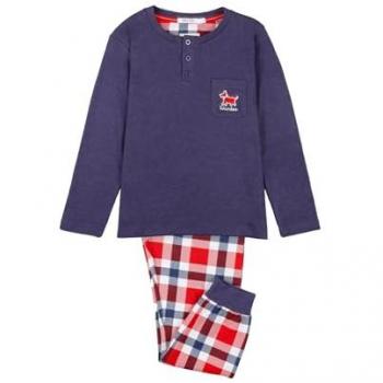 Pijama Admas Lou Lou Winter para Niño en Marino y Rojo, Manga Larga