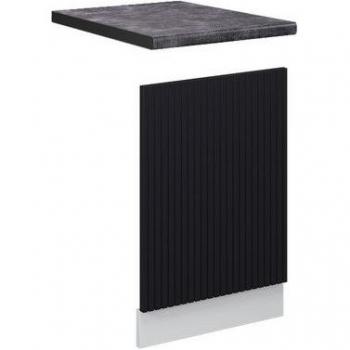 Panel Frontal Fame-Line 45 cm, Antracita Rayas Negras, Accesorios para Lavavajillas Vicco