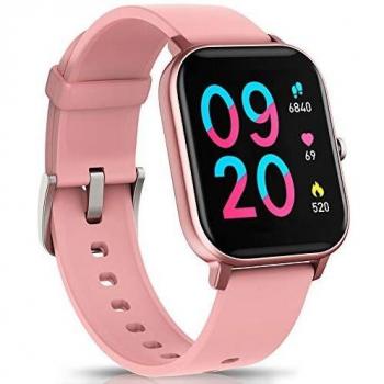 NAIXUES Smartwatch, Reloj Inteligente Impermeable IP67 Reloj Deportivo 1.4 Pantalla Táctil Completa con Pulsómetro, Monitor de Sueño, Podómetro, Notificaciones para Mujer Hombre