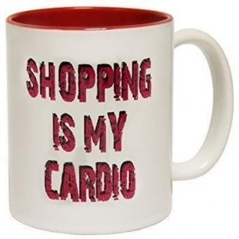 123t tazas de la compra IS MY CARDIO cerámica Eslogan Taza Con Rojo Interior