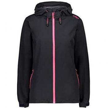 CMP Women's Waterproof Hooded Jacket, Anthracite-Gloss, Size 46
