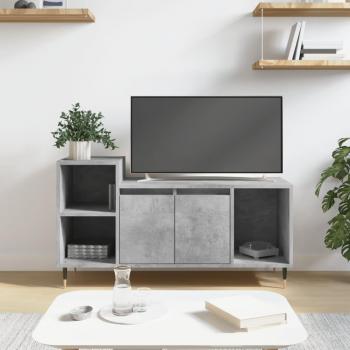 Mueble para TV madera contrachapada 100x35x55 cm gris hormigón vidaXL