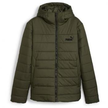 Chaqueta Acolchada con Capucha Puma Essentials para Hombre, Verde Oliva Oscuro, Talla L, Sostenible