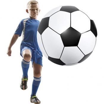 DAM Balón de fútbol hinchable gigante 100 cm, dimensiones 100x100x100 cm, color blanco