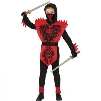Disfraz de Ninja Cobra rojo y negro para niño