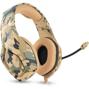 Auriculares Gaming Onikuma K1B 3.5mm Estéreo con Micrófono Camuflaje Arena