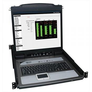 Tripp Lite B020-U08-19-K 8-Port Console KVM Switch with 19-Inch LCD and 8 PS2/USB Combo Cables