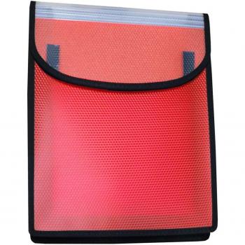 Velobag - Funda/carpeta archivadora A4 6 compartimentos color rojo