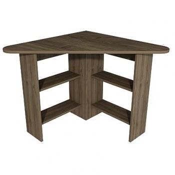 Escritorio Wellhome 73,8x80x20 cm Nogal - Tablero de Aglomerado en Melamina - Grosor 18 mm