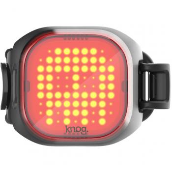 Knog Luz Trasera Blinder Mini Skull - Luz trasera LED, diseño compacto y ligero, 100 lúmenes de brillo, múltiples modos de iluminación (fijo y parpadeante), batería recargable por USB, resistente al agua