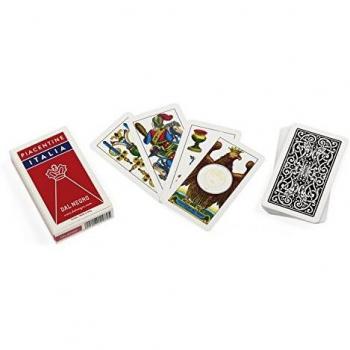 Dal Negro 10070 – Juego de Cartas regionales de Italia de Piacentine, Estuche Rojo