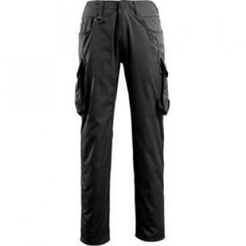 Pantalones de Trabajo Mascot Ingolstadt Talla 82C60, Color Negro, con Bolsillos Grandes en Muslos