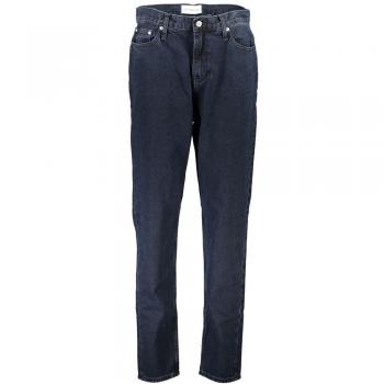 Calvin Klein Women's Slim-Fit Blue Cotton Jeans W31 L32 with Logo