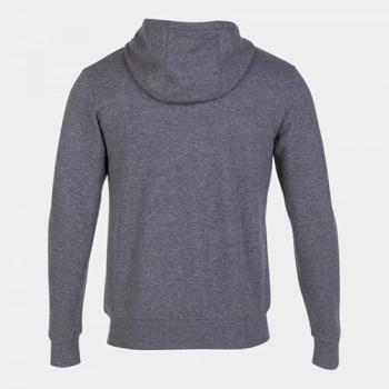 Chaqueta con capucha hombre Joma Jungle gris melange, características: material ligero y transpirable, diseño moderno con capucha ajustable, cierre frontal con cremallera, bolsillo tipo canguro, ajuste en puños y cintura