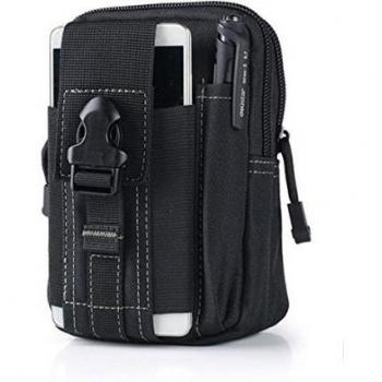 joygood 6 exterior compacto resistente al agua multiuso táctica Molle EDC Utilidad Gadget Pouch Herramientas Waist Bag Pack, negro