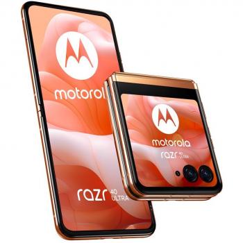 Smartphone Motorola Moto Razr 40 Ultra 8/256GB Stardust, pantalla de 6,9 y secundaria de 3,6, procesador Qualcomm Snapdragon 8+ Gen 1, RAM de 8 GB y almacenamiento